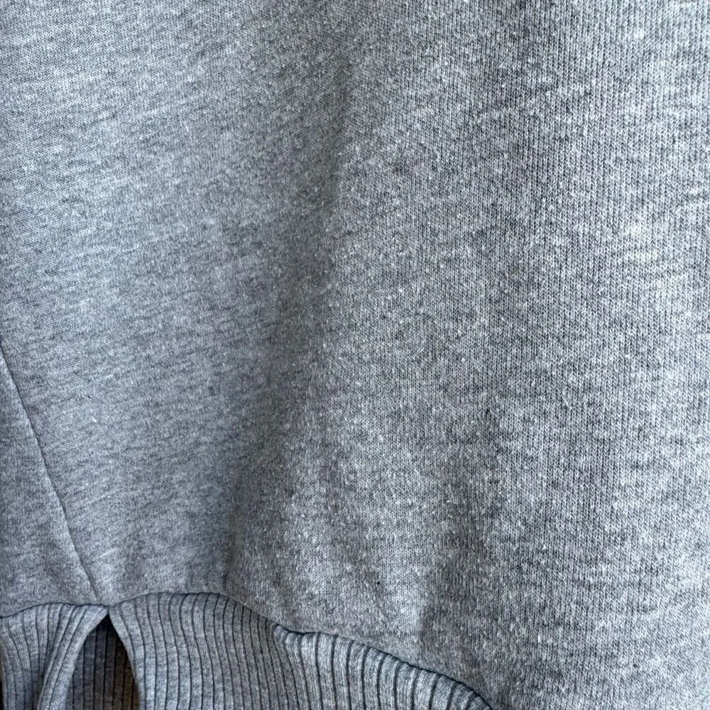 ALO Yoga Sweater Sweatshirt Womens Small Gray Turtle Neck Mock Neck Haze Funnel